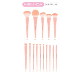 MEILINDA ชุดแปรง Perfect Pastel Brush 15 ชิ้น (ในเซต มี 15 เบอร์ )