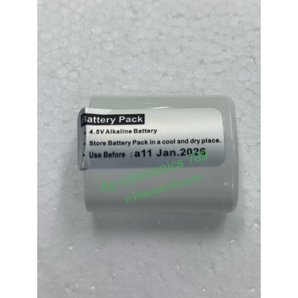 Battery Pack 4.5V Alkaline Battery Store Battery Pack in a cool and dry place. Use Before : a11 Jan.