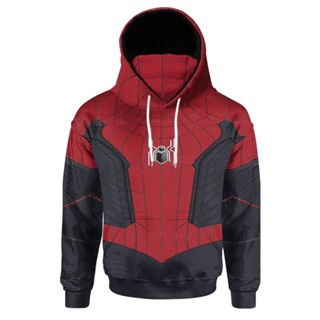 เสื้อกันหนาว ผ้าโพลีเอสเตอร์ ลาย Spider-Man