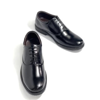 Classic Oxford Soft Genuine รองเท้าคัทชูผู้ชาย มีไซส์ใหญ่(ออกใบกำกับได้)หนังแท้100% หนังนิ่ม สีดำ เปลี่ยนไซส์ได้