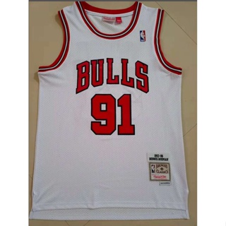 ขายดี 【6 แบบ】เสื้อกีฬาบาสเก็ตบอล ลาย NBA Chicago Bulls No.91 ROAMAN DJkpba32EHflje66