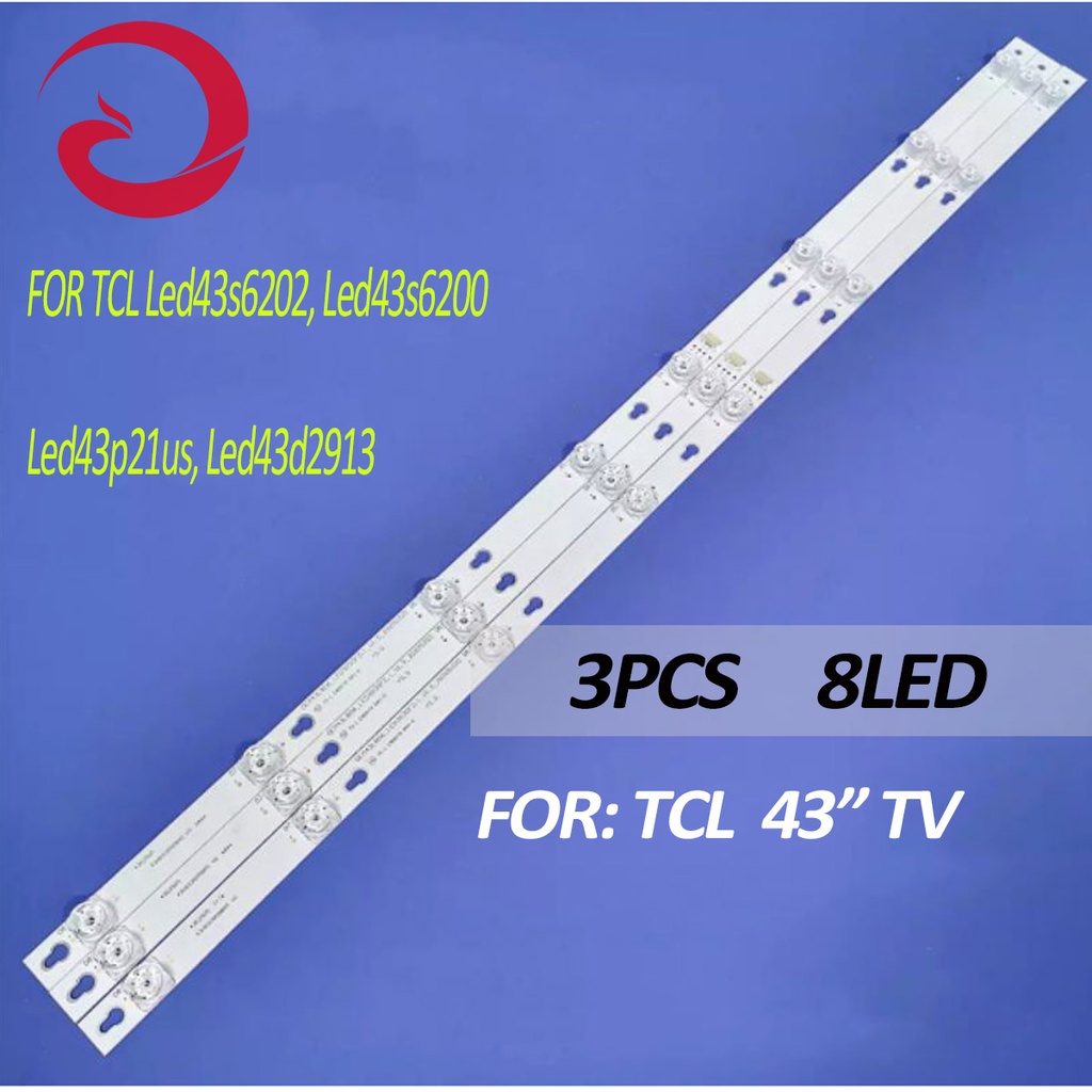 TCL 43 นิ้วชุดแบ็คไลท์ Led43s6202, Led43s6200 Led43p21us, Led43d2913d ยี่ห้อ 8b3s6v pxa Led43s6202, 
