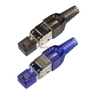 【smile*】Cat7 Gigabit 30u คอนแทคเตอร์ ชุบทอง สําหรับ Head Rj45 Free Tool