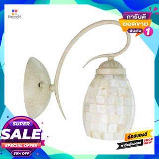 HI-TEK โคมไฟผนังแก้ว HI-TEK รุ่น TURIN HFDTU00001 (E27x1) สีขาวWall Lamp HI-TEK TURIN HFDTU00001 (E27x1) White