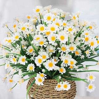 【AG】Artificial Flower UV-resistant Easy Care Long Stem Greenery Shrub Plant Faux Cemetery Flower Farmhouse Decor