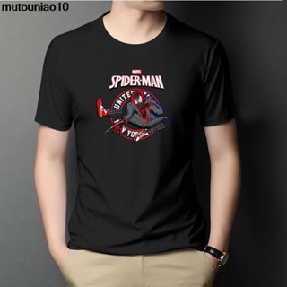 XS-8XL,new in stock,Fashion Men/Women Short sleeve Roung neck Marvel Spiderman T-shirt 3 Colors Black &amp; White &amp; Gra_02