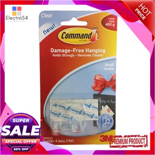 COMMAND แผ่นเทปกาวคอมมานด์ XA006701586 3MCOMMAND ADHESIVE TAPE WITH SMALL HOOKS 3M XA006701586 CLEAR