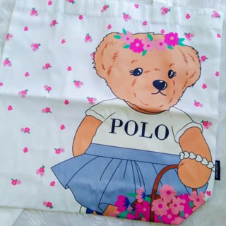 ‼️พร้อมส่ง‼️กระเป๋าผ้า POLO ของแท้ 100% ลดโลกร้อน