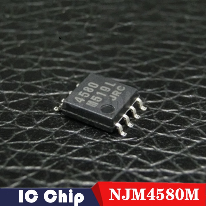 10pcs NJM4580M SOP8 JRC4580 NJM4580 SOP8 4580 4580M SOP SMD Dual Operational Amplifier ใหม่