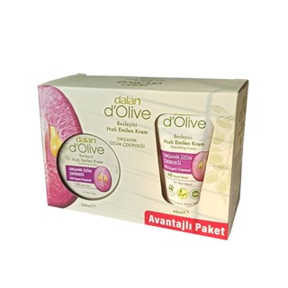 Dalan dOlive Nourishing Cream ประกอบด้วยน้ำมันอาร์แกนออร์เมล็ดองุ่นและน้ำมันมะกอก แพคคู่สุดคุ้ม 300 ml +60 ml