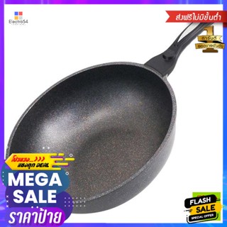 กระทะเคลือบหินอ่อน รุ่น DPLUS ขนาด 30 เซนติเมตร Marble Coating Fry Pan Model DPLUS Size