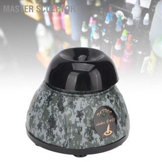 Master Sculptor หมึกสักไฟฟ้า Pigment Shaker Camouflage Salon เครื่องผสมเจลขัดเงาความเร็วสูง 100‑240V