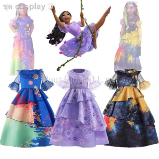 ❁✢Encanto Disney Isabela Messy Princess ชุดเด็กผู้หญิง ชุดกระโปรง ชุดเด็ก