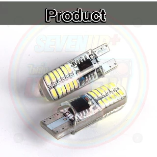 ✨ใหม่✨ หลอดไฟหรี่ 2สเต็ป ซิลิโคนเจล T10 12v. W5W 24ชิปLED นิ่ง กระพริบ