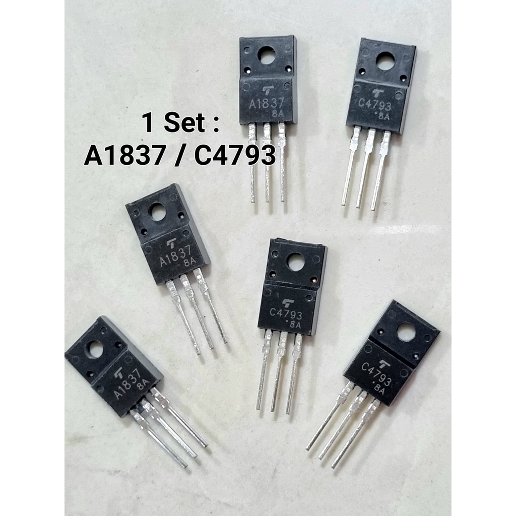ทรานซิสเตอร์ A1837 C4793 KEC A1837-C4793 kec ทรานซิสเตอร์ A1837 C4793 TOSHIBA 1SET