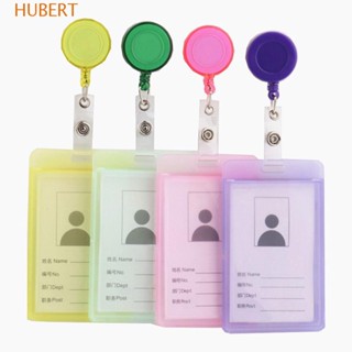 Hubert ซองใส่บัตรเครดิต แบบใส กันน้ํา พร้อมสายโซ่คล้อง พับเก็บได้ สําหรับนักเรียน