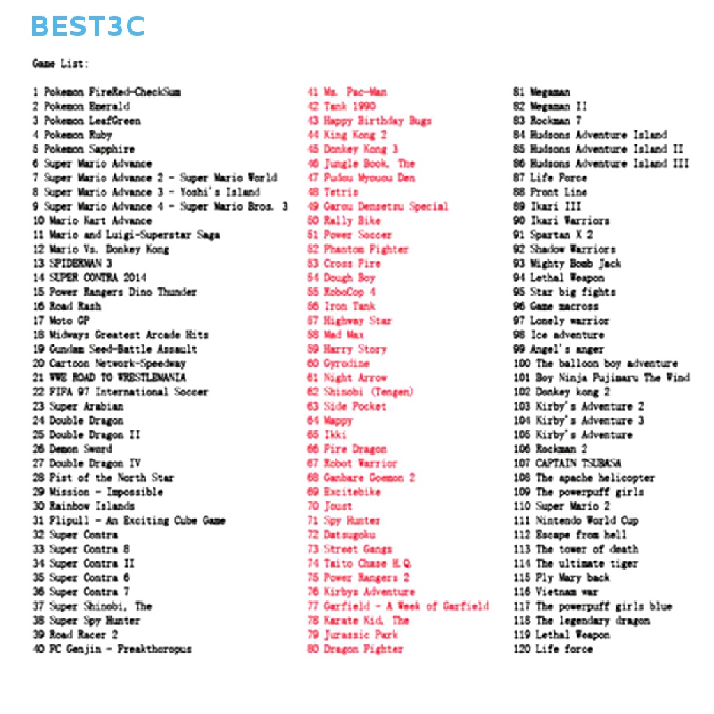 Best3c 369 In 1 การ์ดตลับหมึก สําหรับ Game Boy Advance GBA SP NDS NDSL ขายดี