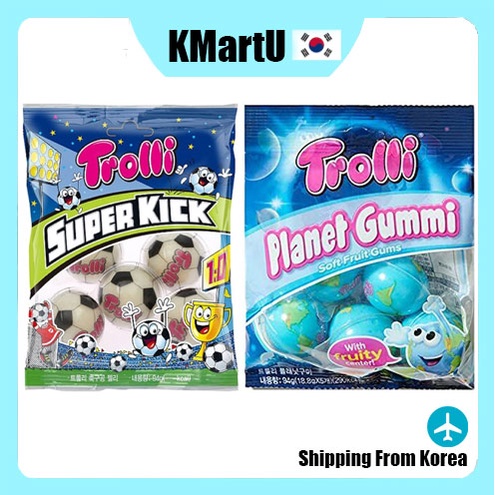 [Trolli] Super KICK Gumy / Planet gummy กัมมี่ 1 ถุง 3 ถุง / กัมมี่เกาหลี