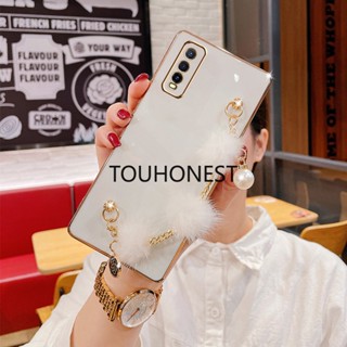 เคส Tecno Camon 19 Neo เคส Tecno Pova 2 เคส Tecno Spark 7 Pro เคส Tecno Pop 5 LTE Case Tecno Camon 18 Case Tecno Camon 16 Case Tecno Camon 15 New Cute Soft Plush Ball Pendant Phone Cover Case โทรศัพท์มือถือ ผ้ากํามะหยี่ขนนิ่ม ห้อยจี้ลูกบอลน่ารัก สําหรับ