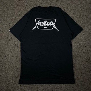 เสื้อยืด ลาย Vans METALLICA สีดํา