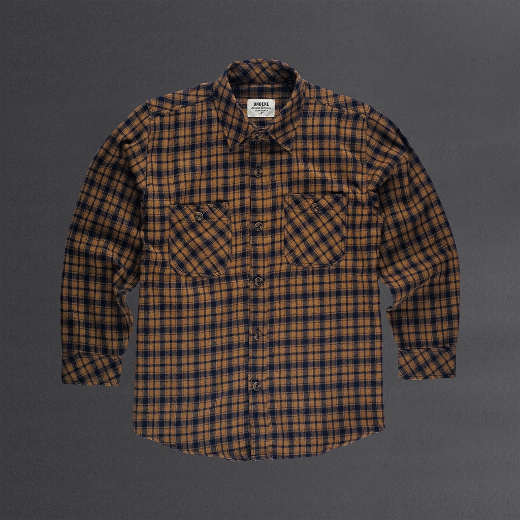 เสื้อเชิ้ตแขนยาว DND EXE Hydra Brown