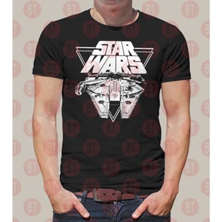 Star Wars The Last Jedi Millennium Falcon Triangle Unisex Gildan Premium S to 5XL T-Shirt_01