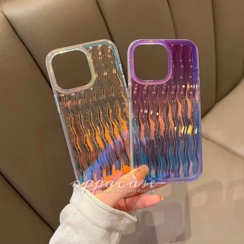 Case Mermaid Hologram LYDIY เคสใสลายยัก เคสสำหรับรุ่น 11-15 15pro 15 plus 15promax