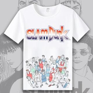 Slam Dunk T-shirt Sakuragi Flower Road Akagi Haruko Rukawa Maple Basketball Short Sleeve Anime Peripheral Clothes T_07