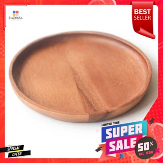 ถาดไม้กลม6" นิ้วขนาด6คละสีWooden DinnerRoundTray 6"