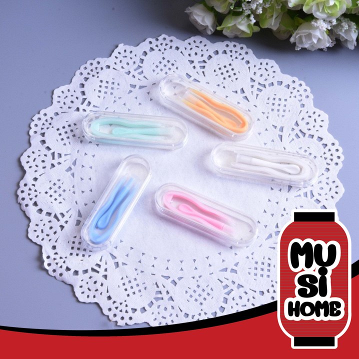 MUSI.HOME【ราคาถูก】 EYE31 ชุดปากคีบคอนแทคเลนส์ พร้อมกล่องใส ที่คีบคอนแทคเลนส์ ที่คีบเลนส์ ตัวดูดเลนส์ เกรดพรีเมี่ยม