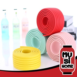 ✨ราคาถูก✨ MUSI.HOME【V44】ฟองน้ำกันชน โฟมยางกันกระแทก แถมเทปกาวสองหน้าฟรี แบบลอน ยาว 2 เมตร