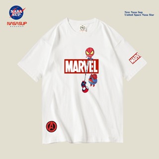 เสื้อยืดแขนสั้นพิมพ์ลาย Marvel Joint Name Marvel Avenger Alliance 4 10th สําหรับผู้ชาย_03