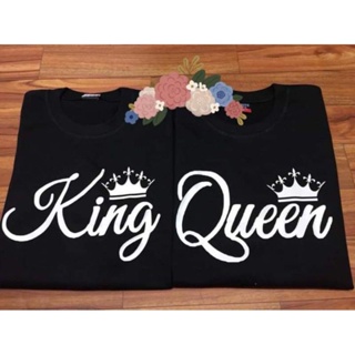 KING QUEEN couple t-shirt customize statement tees high-quality unisex (Not set)_02