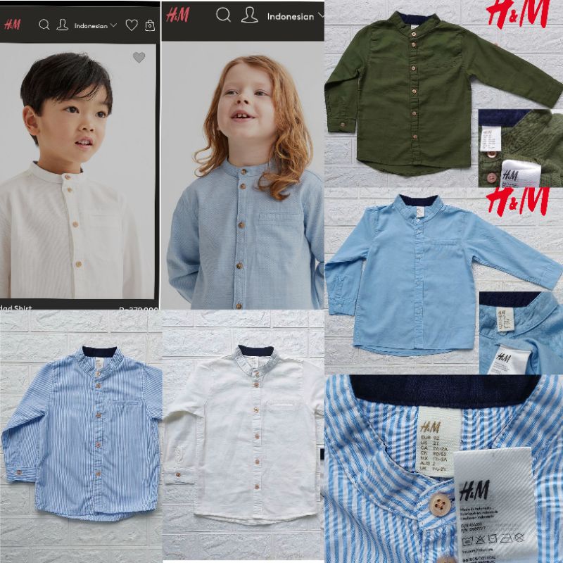 KEMEJA H&M KIDS KOKO / H&M KIDS KOKO SHIRT / HNM KIDS