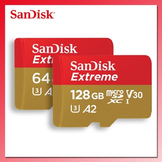 Sandisk การ์ดหน่วยความจํา Micro SD 32GB 64GB 128GB UHS-I U3 V30 A2 4K Micro SD 256GB 400GB TF/SD Class 10 SDHC SDXC