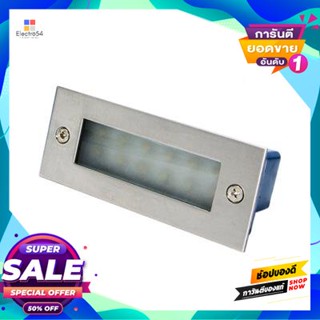 (LED โคมไฟฝังผนังทางเดิน (LED 1 วัตต์) WW W.L.LIGHTING รุ่น WL-GY8321S/30K(SS) ขนาด 5.5x11x4.5 ซม. สีเงินWall Lamp (LED