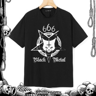 เสื้อยืด พิมพ์ลาย Samarata CATAN BLACK METAL DISTRO