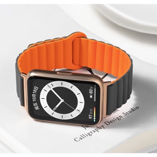 สายนาฬิกาข้อมือซิลิโคน แม่เหล็ก แบบเปลี่ยน สําหรับ Huawei Watch Fit 2 Silicone Magnetic Strap สายนาฬิกา Huawei Watch Fit 2 Strap Bracelet Replacement Band For Huawei Fit 2 สายนาฬิกา Huawei Fit2 Smart Watch Huawei Watch Fit Accessory เส้น Hawei Fit Strap