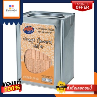 Orangeg กรัมบิสกิตเวเฟอร์แผ่นกลิ่นส้ม1200คุกกี้ และแครกเกอร์M&amp;KWaferOrange 1200g