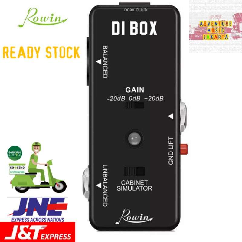 ROWIN DI BOX ตู้จําลองเหยียบกีตาร์เอฟเฟกต์เบสโรวิน CabSim