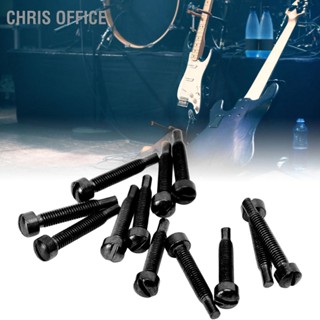 Chris office 12 ชิ้นกีตาร์คอสกรูยึด Humbucker Pickup อุปกรณ์เสริม Bass อะไหล่ฮาร์ดแวร์