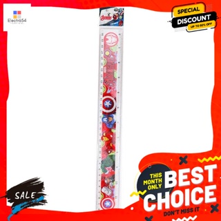 ไม้บรรทัด ลายอเวนเจอร์ส ขนาด 30 เซนติเมตร คละลาย Ruler, Avengers pattern, size 30 cm., assorted desi