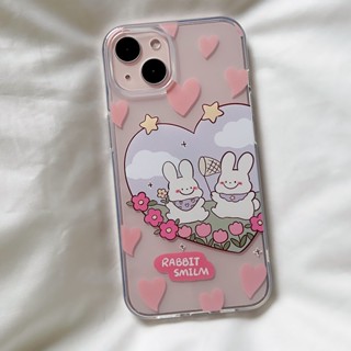 เคสมือถือ แบบนิ่ม แบบใส ลายการ์ตูนกระต่าย ดอกไม้ กันกระแทก สําหรับ OPPO Reno8 Reno7pro reno6 7z 5 R17 A53 A9 2020 F11 Findx3pro Findx5pro