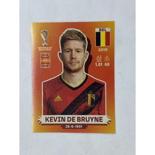 Kevin De Bruyne สติ๊กเกอร์สะสม ฟุตบอลโลก world cup 2022 belgium ของสะสมทีมฟุตบอล เบลเยี่ยม เบลเยียม