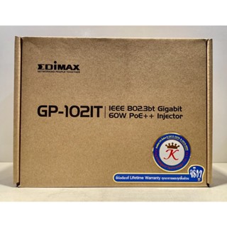 Edimax รุ่น GP102IT (EU) IEEE 802.3bt Gigabit 60w POE+ + Injecter