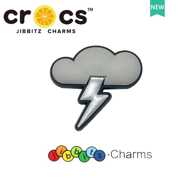 JIBBITZ cross charms ตัวติดรองเท้า ดอกไม้สายรุ้ง ตัวติดรองเท้า cross