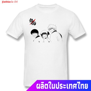 gothic เสื้อยืดแขนสั้น Yameela 04 New เสื้อยืดผ้าฝ้าย 100% พิมพ์ลาย Gintamas Smiles Gintama แฟชั่นผู้ชาย Sale Popul_08