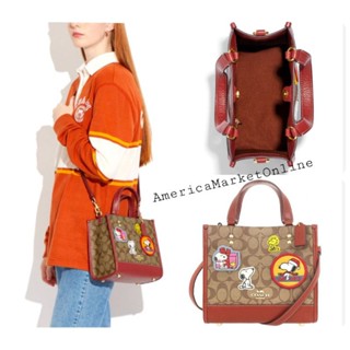 กระเป๋า COACH/ Coach X Peanuts Dempsey Tote 22 In Signature Canvas With Patches (COACH CE851)