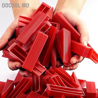 Docool Mo 100PCS Tiles Leveler Spacers Universal Plastic นำกลับมาใช้ใหม่ได้ Wedges กระเบื้องทนสำหรับตกแต่ง