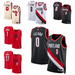 เสื้อกีฬาบาสเก็ตบอล ลายทีม NBA Portland Trail Blazers Damian Lillard Nurkic Anfernee Simons ปี 2022-23